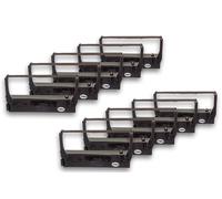 vhbw 10x Rubans en nylon à encre pour imprimante matricielle Epson M 262, M 264, M 265, M 267, M 270, M 280, M 280 A comme ERC-23, C43S015360, ERC-23B