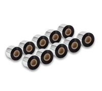 vhbw 10x Rubans transfert thermique compatible avec Godex RT700, RT730 imprimante d'étiquettes - Bande résistante, 50 mm x 300m, noir