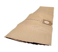 vhbw 10x Sacs compatible avec AEG/Electrolux E22, Z951 aspirateur - papier, 95,5cm x 17cm marron