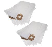 vhbw 10x Sacs compatible avec Allaway C30, C40, CV1350, CV1750, CV1950, L25 aspirateur - microfibres non tissées, 30cm x 22,5cm blanc