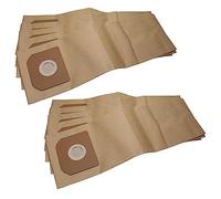 vhbw 10x Sacs compatible avec Bosch GAS 35 M, GAS 35 M AFC, GAS 35 L SFC+ aspirateur - 56cm x 20cm marron
