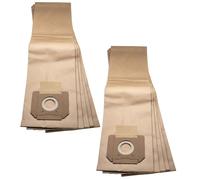 vhbw 10x Sacs compatible avec Bosch GAS 55 M AFC Professional aspirateur - papier, 75,2cm x 20,2cm, marron