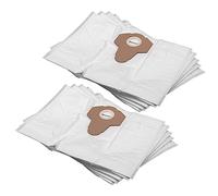 vhbw 10x Sacs compatible avec Einhell TE-VC 1820, TC-VC 1820 S, TC-VC 1820 SA aspirateur - microfibres non tissées, 37cm x 28cm, blanc