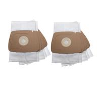 vhbw 10x Sacs compatible avec Electrolux Lux 1, 1 Classic, 1 Royal, D820 aspirateur - microfibres non tissées, 25.85cm x 15,9cm, blanc