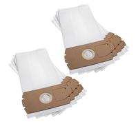 vhbw 10x Sacs compatible avec Ferrari Electronic 1000, G3 aspirateur - microfibres non tissées, 39cm x 18cm, blanc