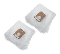vhbw 10x Sacs compatible avec Hoover TFV1816 011, TFV1818 011, TFV2003 011, TFV2004 011 aspirateur - microfibres non tissées, 27,6cm x 26,6cm, blanc