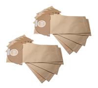 vhbw 10x sacs compatible avec Kärcher A2234 PT, A 2234 pt, A 4000 Plus, Aqua 5125 aspirateur - papier, 42,4cm x 16,9cm, couleur sable