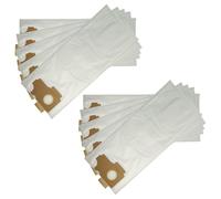 vhbw 10x Sacs compatible avec Kärcher CV 36/2, CV 46/2, CW 100, CW 50, K 35 E, TBS 32 E aspirateur - microfibres non tissées, 35cm x 25cm blanc