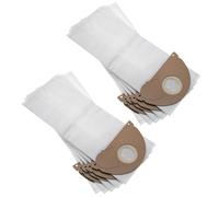 vhbw 10x sacs compatible avec Kärcher Dry 5125, K 2000, K 2101, K 2101 TE, K 2111, K 2301 aspirateur - microfibres non tissées, 49,4cm x 17,2cm, blanc