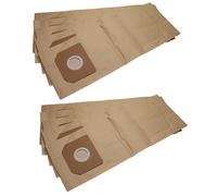 vhbw 10x Sacs compatible avec Kärcher NT 362 Eco, NT 361 Eco TEA, NT 361 Eco Te, NT 361 Eco-TE-MF aspirateur - papier marron