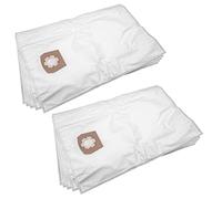 vhbw 10x Sacs compatible avec Kärcher NT 561 Eco M, NT 561 Eco TE aspirateur - microfibres non tissées, volume de 30l, 33cm x 27cm, blanc