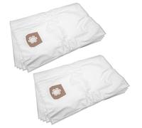 vhbw 10x Sacs compatible avec Kärcher NT 65/2 Eco Tc, NT 65/2 Eco Me Tc aspirateur - microfibres non tissées, volume de 30l, 33cm x 27cm, blanc