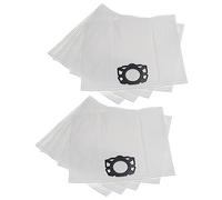 vhbw 10x Sacs compatible avec Kärcher WD 7.300 (1.347-560.0), WD 7.500 (1.347-600.0) aspirateur - microfibres non tissées, 39cm x 24,5cm blanc