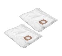vhbw 10x Sacs compatible avec Kalorik KA VC 23, KA VC 32, KA VC 6, KA VC 19 aspirateur - microfibres non tissées, 24,9cm x 21,9cm, blanc