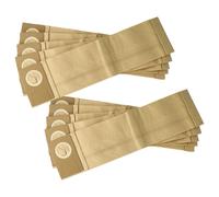 vhbw 10x Sacs compatible avec Lindhaus RX 380, RX 4, RX 450 e aspirateur - papier filtre, 38,5cm x 10cm marron