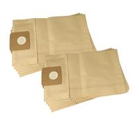 vhbw 10x Sacs compatible avec M - TEC EUP100DE, EUP100DS, HUP BS 1300 aspirateur - papier filtre, TA 1, 40cm x 24cm marron