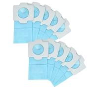 vhbw 10x Sacs compatible avec Makita DCL182, DCL182Z, DCL182ZB, DCL182ZW, CL121DZX aspirateur - papier, 11,85cm x 6cm, bleu clair