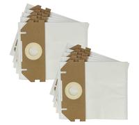 vhbw 10x Sacs compatible avec Metabo AS 18 HEPA PC Compact, AS 18 L PC aspirateur - microfibre non tissée, 30cm x 25cm blanc