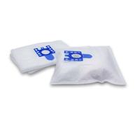 vhbw 10x Sacs compatible avec Miele Jubilee, Jubileum, Medicair aspirateur - microfibres non tissées, Typ G/H/N, 30cm x 22cm, blanc / bleu