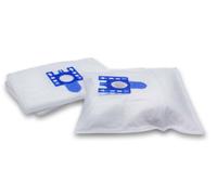 vhbw 10x Sacs compatible avec Miele White Pearl, Wildrose aspirateur - microfibres non tissées, Typ G/H/N, 30cm x 22cm, blanc / bleu