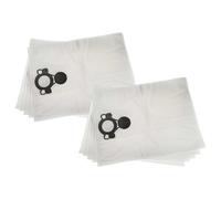 vhbw 10x Sacs compatible avec Nilfisk Aero 21-21 PC, 21-21 PC Inox, 25-11, 25-21 aspirateur - microfibres non tissées, 32cm x 23cm blanc