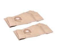 vhbw 10x sacs compatible avec Nilfisk-Alto Attix Centix 60, Centix 60 Premium aspirateur - papier, marron