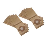 vhbw 10x Sacs compatible avec Nilfisk Alto Wap Buddy 15, Wap Buddy 18 aspirateur - papier, 44cm x 16cm marron