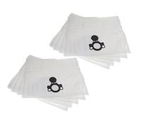vhbw 10x Sacs compatible avec Nilfisk Attix 30-01, 30-01 PC, 30-0H PC, 30, 30-0H aspirateur - microfibres non tissées, 27cm x 21,5cm blanc