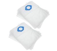 vhbw 10x Sacs compatible avec Nilfisk GM 80, GD 90 C, GD 90 S, GM 80 C aspirateur - microfibres non tissées, 37,8cm x 29,8cm, blanc