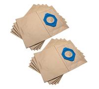 vhbw 10x Sacs compatible avec Nilfisk STANDARD90, STANDARD1010, KETEL, IVT 1000 CR, TOP1 aspirateur - papier, 31,3cm x 23,3cm marron