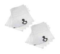 vhbw 10x Sacs compatible avec Nilfisk VCE 44 H AC, VCE 44 L AC, VCE 44 M AC aspirateur - microfibres non tissées, 52,5cm x 39cm blanc