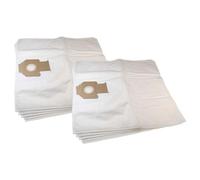 vhbw 10x sacs compatible avec Nilfisk VL 500-35 aspirateur - microfibres non tissées, 64cm x 58cm, blanc