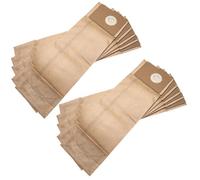 vhbw 10x Sacs compatible avec Nilfisk VU 100, VU 500 12, VU 500 15 aspirateur - papier, 40,9cm x 12,9cm marron