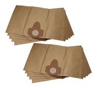 vhbw 10x Sacs compatible avec Parkside PNTS 1500 B3 IAN 97734, PNTS 1500 C4, PNTS 1500 D5 aspirateur - papier, 38,5cm x 26cm marron Marron G