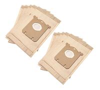 vhbw 10x Sacs compatible avec Philips Silent Star FC 9300 - 9309 aspirateur - papier, 25,8cm x 16,2cm, couleur sable
