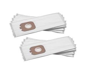 vhbw 10x Sacs compatible avec Rowenta Powerline Extreme RH8020-RH8055 WA aspirateur - microfibres non tissées, 30cm x 13cm blanc