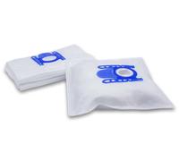 vhbw 10x Sacs compatible avec Siemens Junior 600 aspirateur - microfibres non tissées, 27cm x 20cm, blanc / bleu