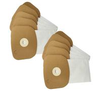 vhbw 10x Sacs compatible avec Sprintus BoostiX 36V, BoostiX, BoostiX iGo aspirateur - microfibre non tissée, 36cm x 17cm blanc