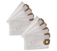 vhbw 10x Sacs compatible avec Sprintus Maximus T12 aspirateur - microfibres non tissées, 40,8cm x 22,8cm blanc