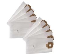 vhbw 10x Sacs compatible avec Sprintus T11, T11 EVO aspirateur - microfibres non tissées, 40,8cm x 22,8cm, blanc
