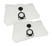 vhbw 10x Sacs compatible avec Starmix GS 1020 H, GS L-1220 HMT aspirateur - microfibre non tissée, volume de 20 l, 31cm x 51cm blanc