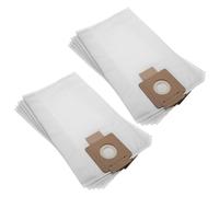 vhbw 10x Sacs compatible avec Starmix TS 1214 RTS aspirateur - microfibres non tissées, 40,8cm x 22,8cm, blanc
