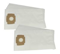vhbw 10x Sacs compatible avec Taski Aero 15, Aero 8, Bora S 5.1, Baby Bora, Aero 8+, Aero 15+ aspirateur - 45,5cm x 24cm blanc