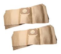 vhbw 10x sacs compatible avec Thomas Inox 1520 S, 20 Professional aspirateur - papier, 61,3cm x 24.1cm, marron