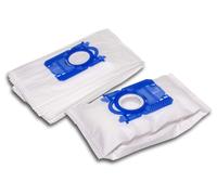 vhbw 10x Sacs remplacement pour AEG/Electrolux taille E54a, S-Bag pour aspirateur - microfibres non tissées, 28cm x 17,5cm, blanc / bleu