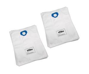 vhbw 10x sacs remplacement pour BVC 13060 pour aspirateur - microfibres non tissées, 63cm x 49cm, blanc