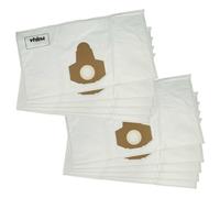 vhbw 10x Sacs remplacement pour Einhell 23.421.30, 23.511.52, H-NS 1250, B-NT 1250 pour aspirateur - microfibre non tissée, 58cm x 31,5cm blanc