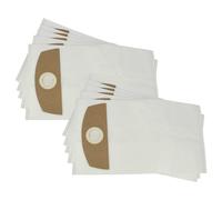 vhbw 10x Sacs remplacement pour Flex 487.287 pour aspirateur - microfibre non tissée, 36cm x 20cm blanc