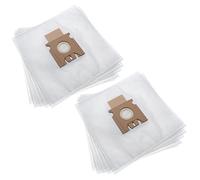 vhbw 10x Sacs remplacement pour Hoover H77, 35601734 pour aspirateur - microfibres non tissées, 27cm x 26,9cm, blanc
