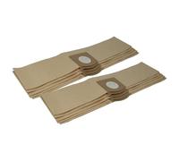 vhbw 10x Sacs remplacement pour Kärcher 2.863-297.0 pour aspirateur - 54cm x 12cm marron
